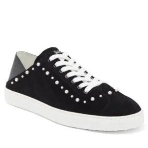 NWB STUART WEITZMAN Stud Suede Sneaker